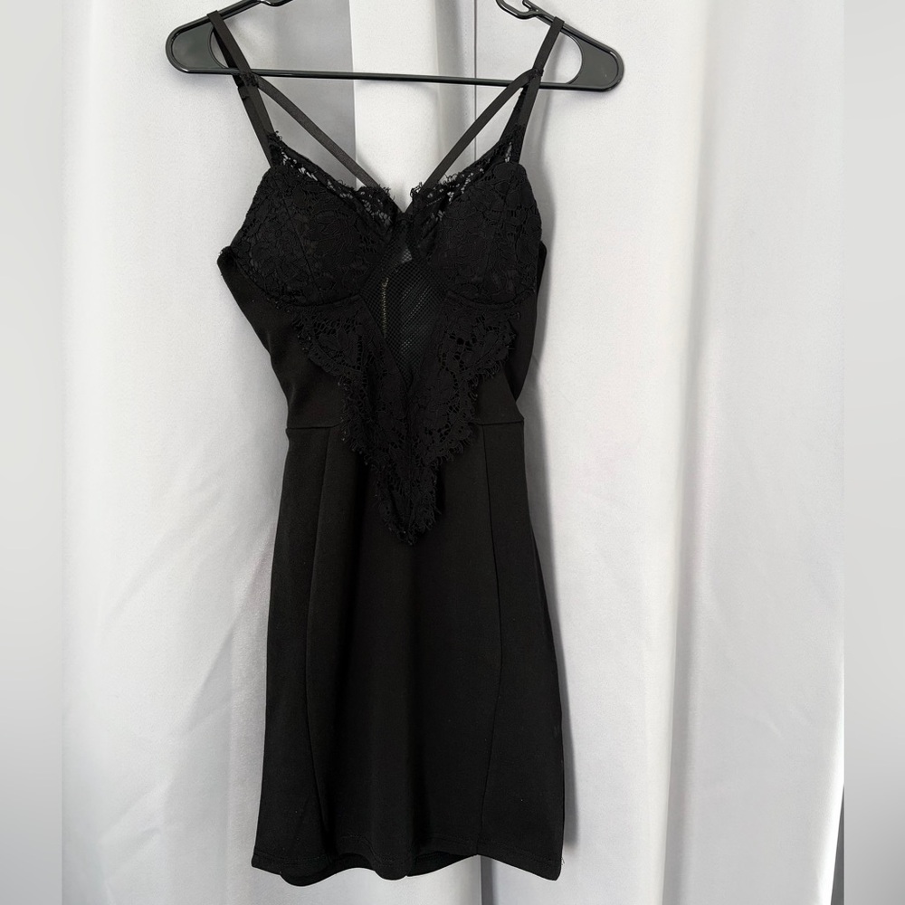 Black Lace-Trim Slip Dress – Women Intimates & Sleepwear